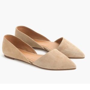 J Crew Factory Zoe suede d’Orsay shoes